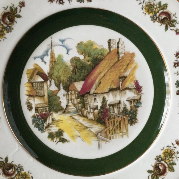 Ascot service plate by wood and sons England decorative display plate ba - Picture 8 of 9